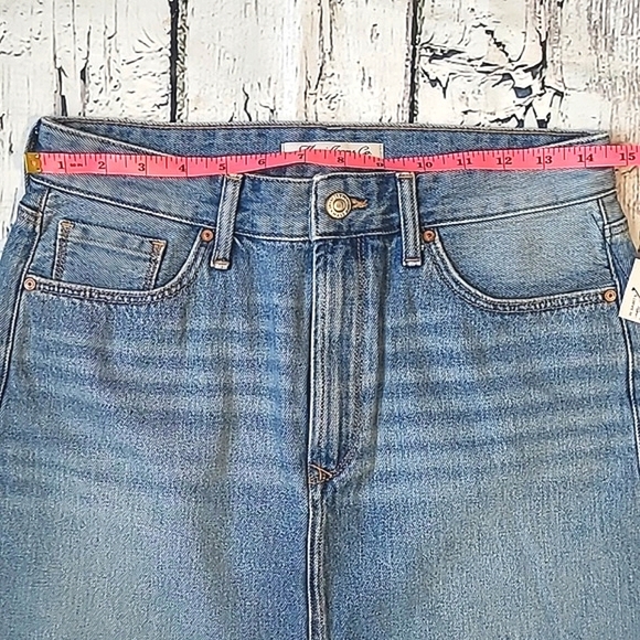 🆕️NWT Mavi Lindsay Raw Hem Light Wash Blue Denim Jean Skirt Womens Size Small - Picture 16 of 17
